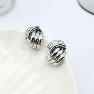 Geometric stripes shape silver plated earrings. Nickel free. New season